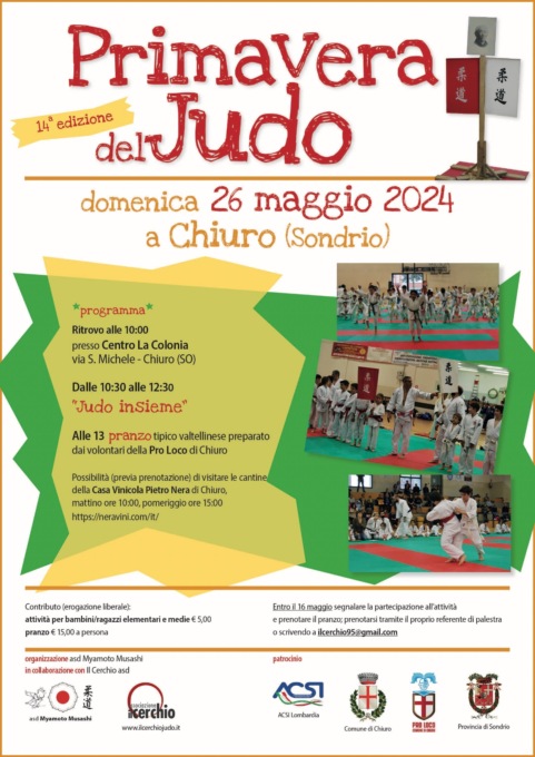“Primavera del Judo”: l’evento torna a Chiuro dopo otto anni