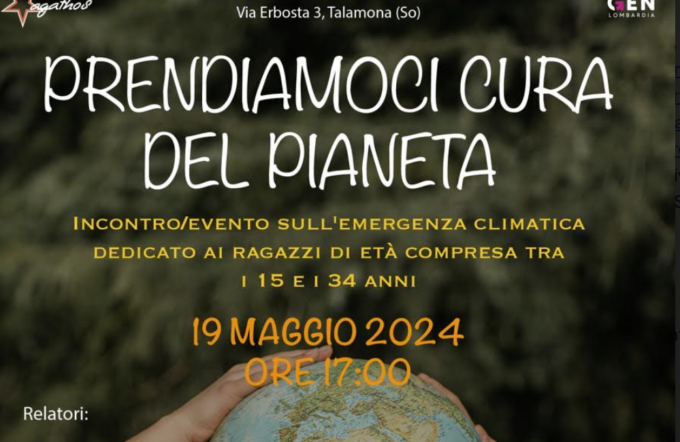 Incontro formativo “Prendiamoci cura del pianeta”