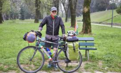 Il "ciclista della memoria europea" arriva in Valtellina