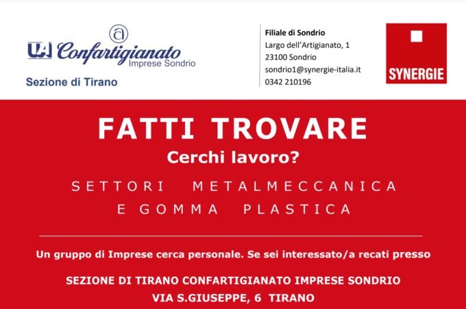 “Cerchi lavoro? Fatti trovare”: giornata di selezione e di matching nel lavoro