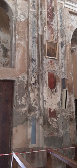 Preoccupanti le condizioni della chiesa