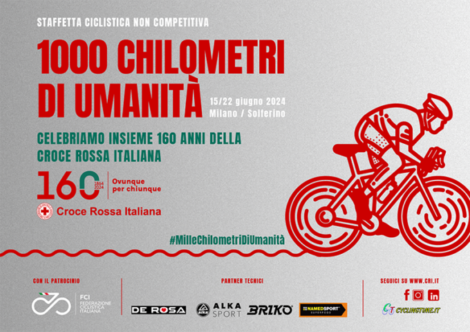 Mille chilometri di Umanità: la staffetta ciclistica per la Croce Rossa Italiana arriva a Sondrio