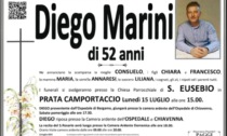 Addio improvviso a Diego Marini, aveva 52 Anni