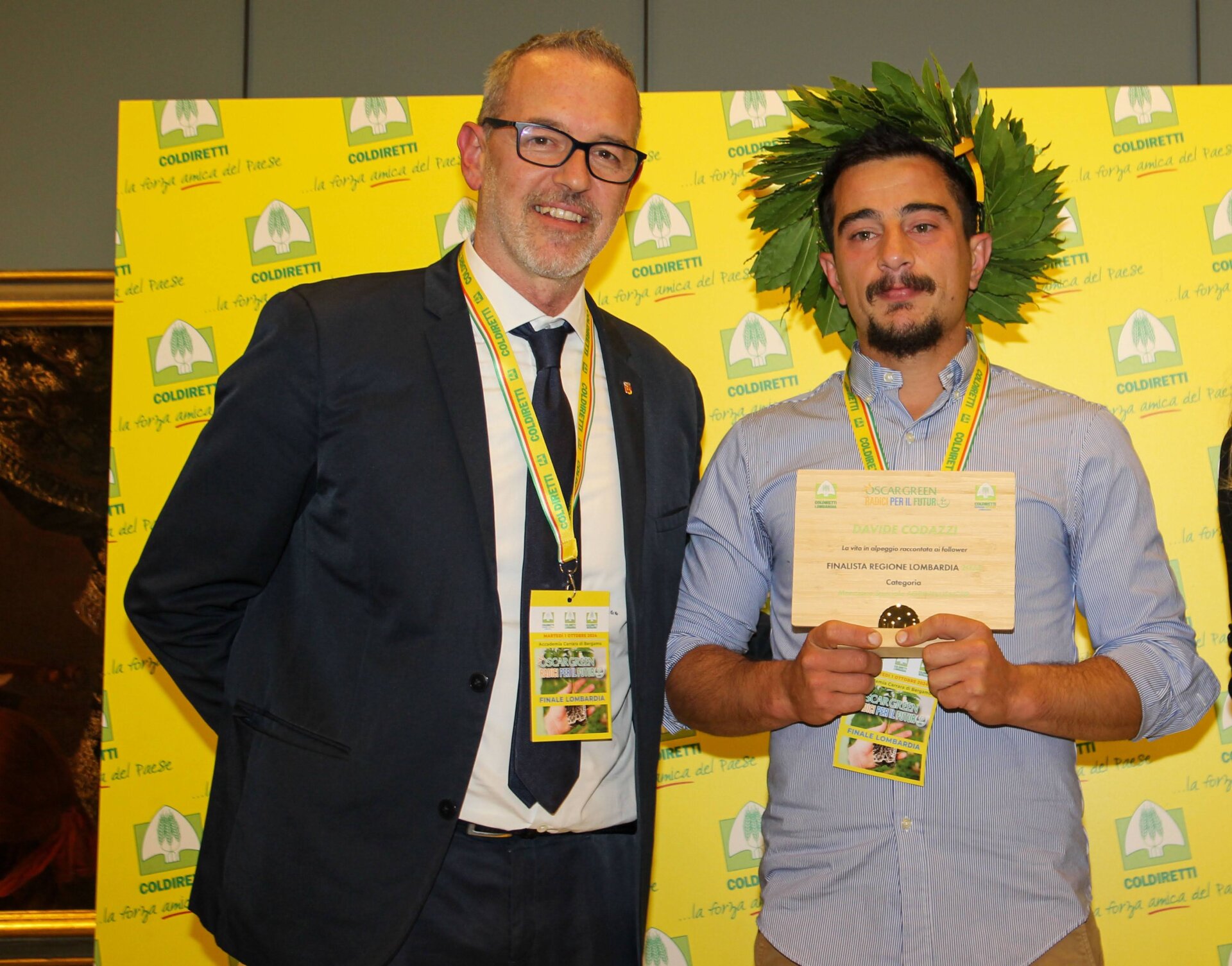 Premiazione Davide Codazzi_SO con Pasquale Gandolfi