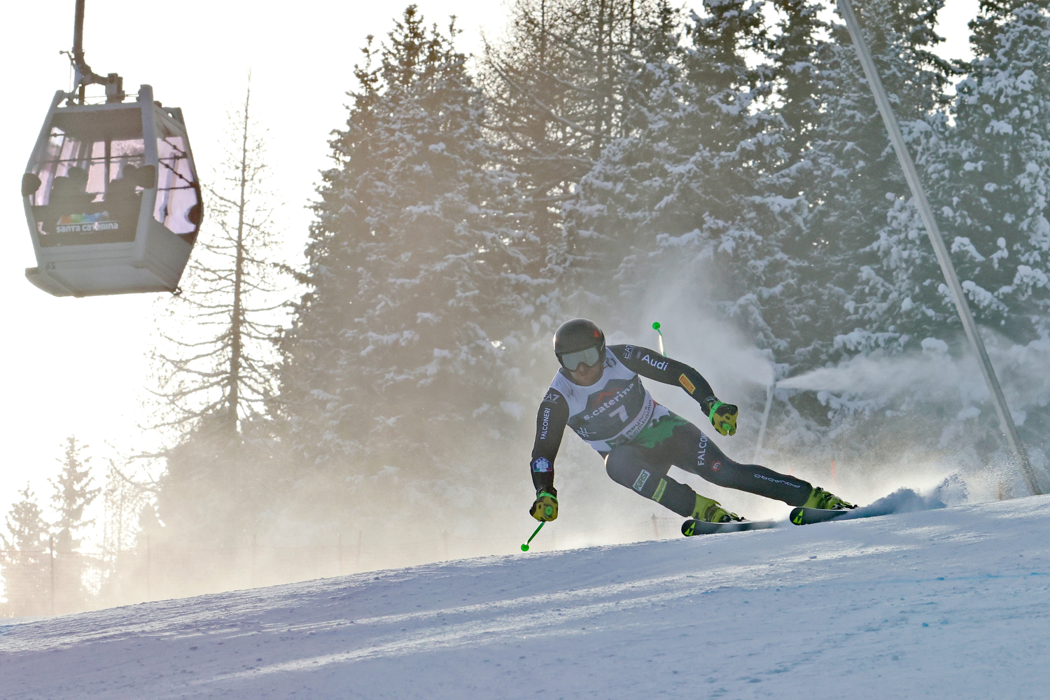 Fis Alpine Skiing Europa Cup, Santa Caterina Valfurva (ITA), 11/12/24, Dowhill race-1, BUZZI Emanuele (ITA), photo credit: