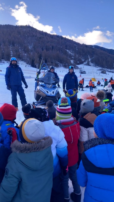 Uscita sulla neve dell’Aprica per i bambini dell’asilo villasca