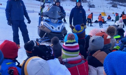 Uscita sulla neve dell’Aprica per i bambini dell’asilo villasca