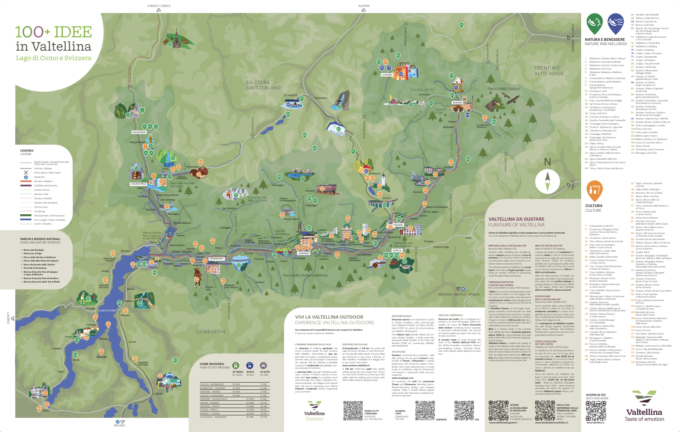 100+ idee in Valtellina: una nuova mappa turistica per scoprire il territorio