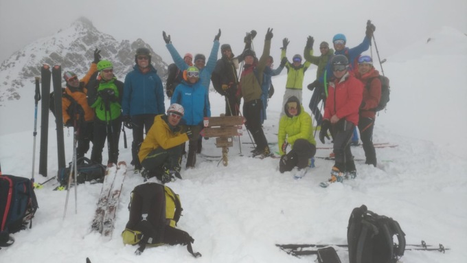 Il raduno Ortles Cevedale con sessanta scialpinisti in azione
