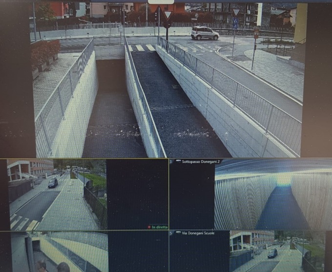 Sottopasso di via Stelvio: attiva la videosorveglianza