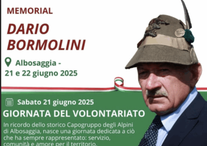 Albosaggia ricorda Dario Bormolini con il Memorial a lui dedicato: due giornate di volontariato, musica e tradizione alpina