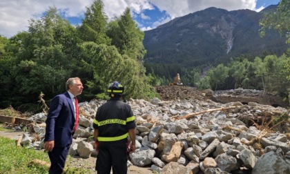 Frane a Valdisotto, preoccupa il maltempo in arrivo