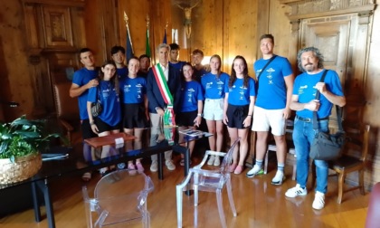 Sondrio: i ragazzi dell'Olympic Iron Camp a Palazzo Pretorio