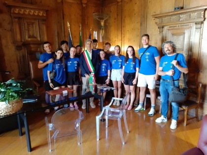 Sondrio: i ragazzi dell’Olympic Iron Camp a Palazzo Pretorio