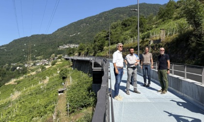Inaugurato il collegamento ciclopedonale tra Sondrio e Ponchiera
