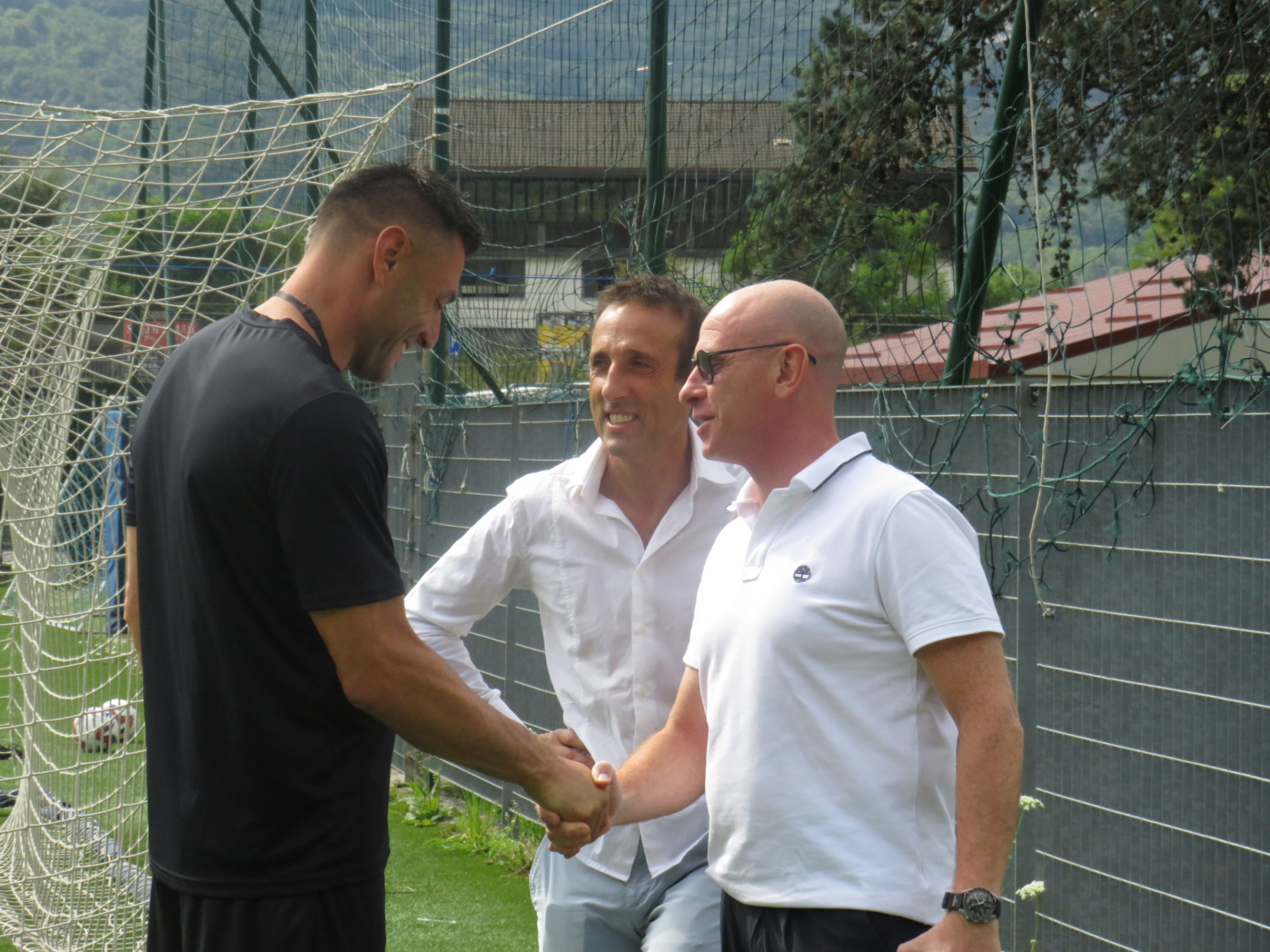 da sinistra mister Amelia, Michele Rigamonti e Michele Diasio