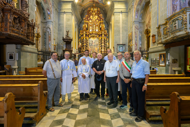 Il cardinale Aveline visita la “première Notre Dame de la Valteline” a Grosotto