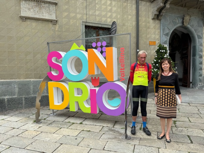 Dalla Sicilia alle Alpi in bici: si è concluso a Sondrio il viaggio di Leonardo Cavazzi