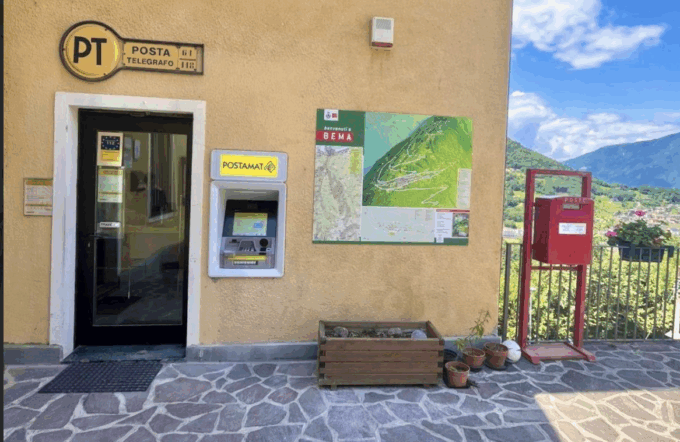 Nuovo ATM di Poste Italiane installato a  Bema