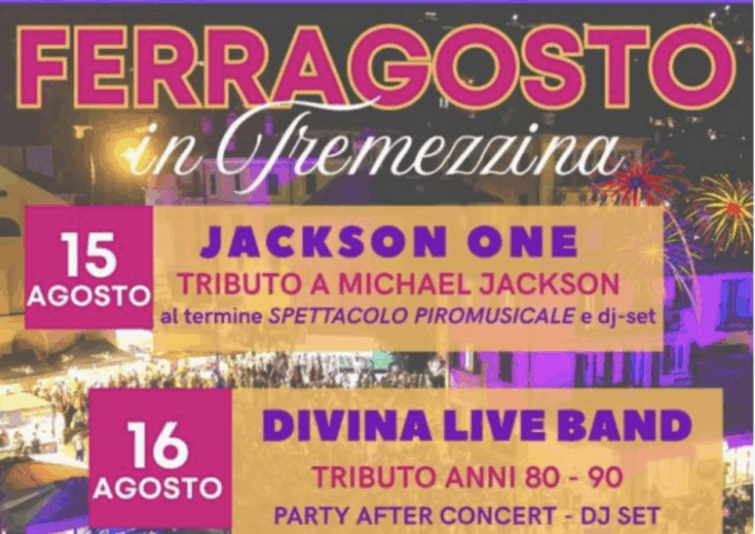 Il Palco Galleggiante a Tremezzina per una 3 giorni di festa con musica, fuochi e un concorso