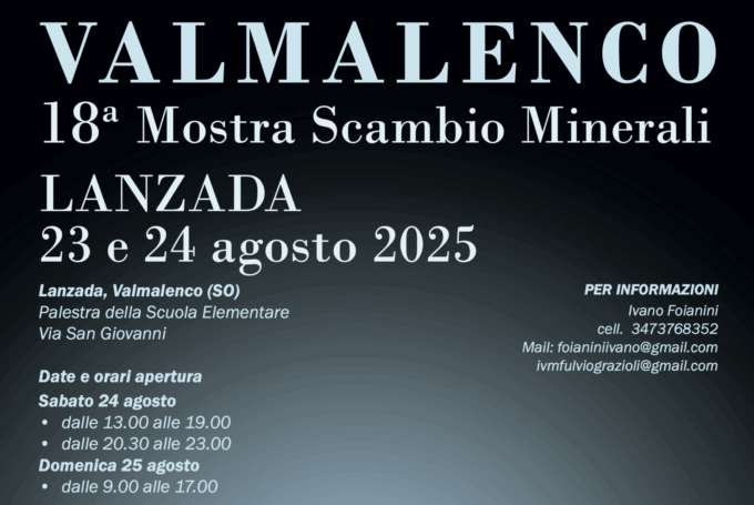 Mostra Minerali della Valmalenco: la 18ª edizione tra collezioni locali, novità e degustazioni