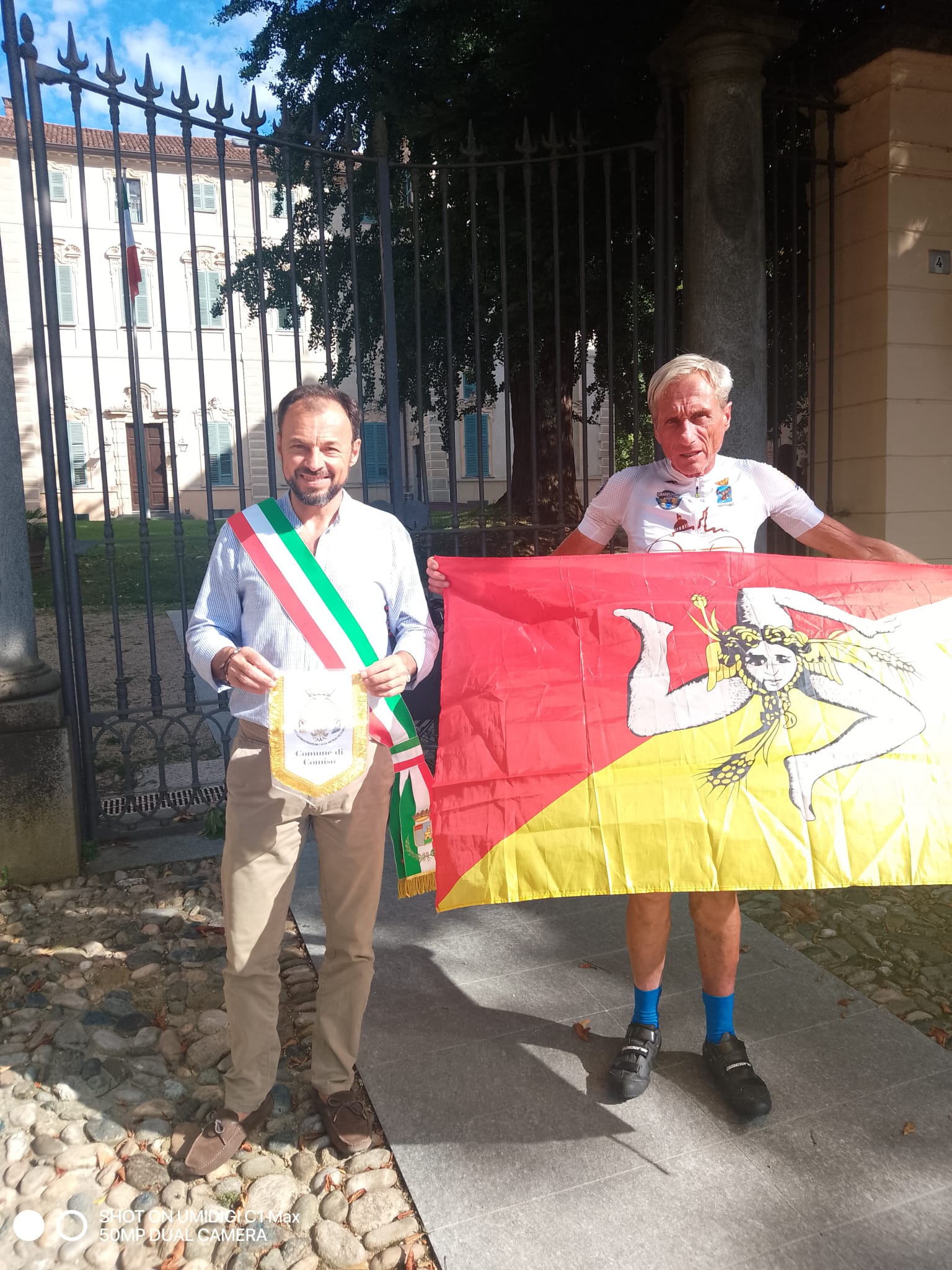 con il sindaco di Santena Roberto Ghio