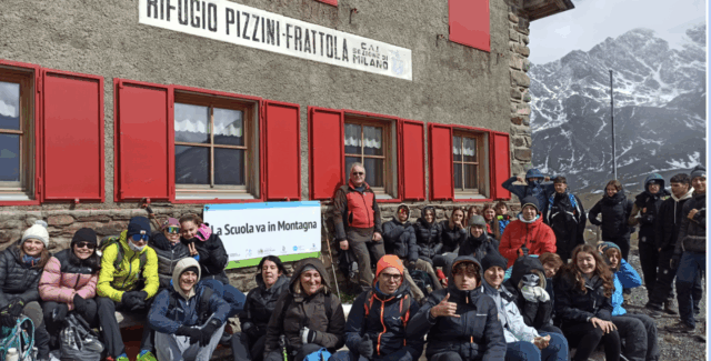La Scuola va in Montagna 2024: studenti di Morbegno e Parma protagonisti della 17ª edizione al Rifugio Forni