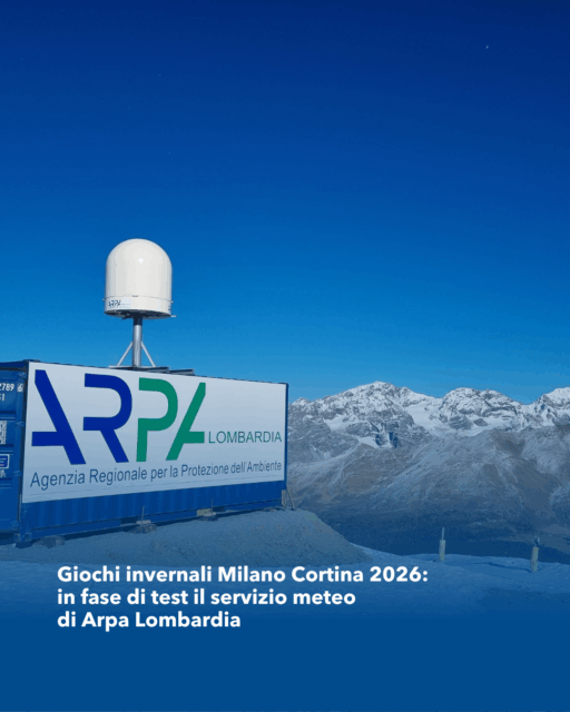Giochi invernali Milano Cortina 2026: in fase di test il servizio meteo di Arpa Lombardia