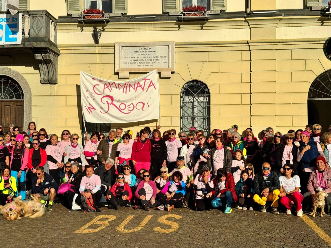 Domenica stupenda Camminata in Rosa organizzata dall’Associazione Amazzoni