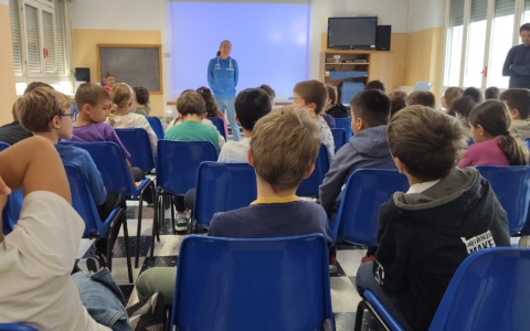 Sport e alimentazione alla Scuola “Damiani” con Alice Gaggi e Alessandro Lazzati