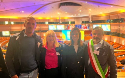 Gli amministratori della Lega in Valchiavenna visitano il Parlamento europeo