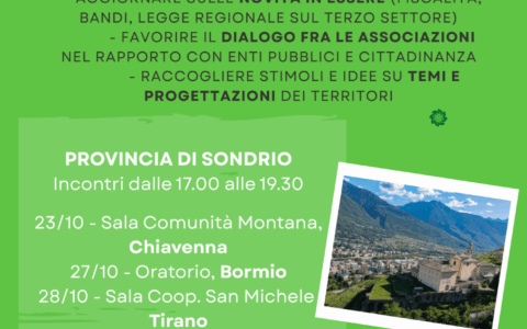 CSV in tour: incontri con le associazioni delle province di Monza Brianza, Lecco e Sondrio