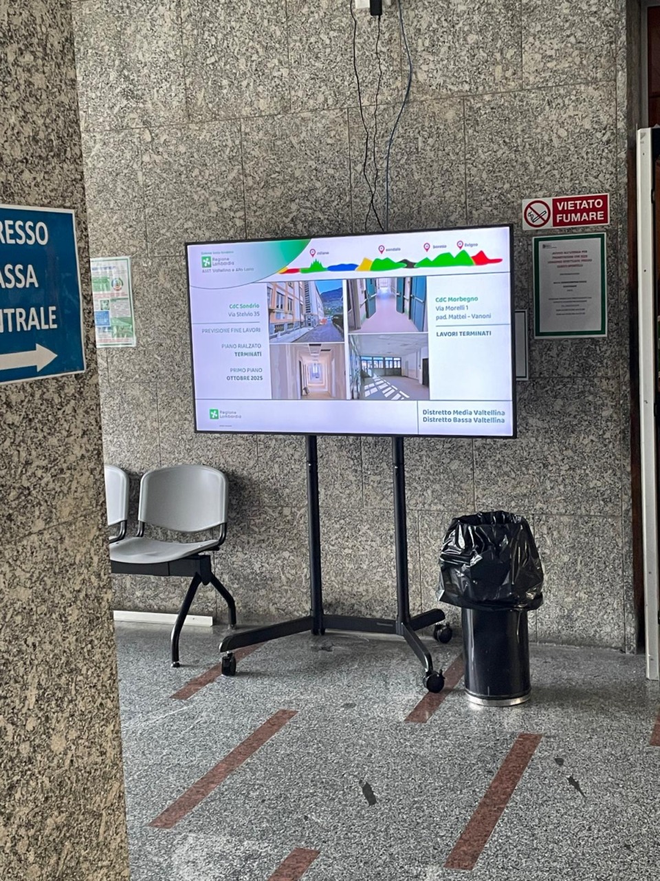 Nuovi monitor informativi nei Presidi di ASST Valtellina e Alto Lario: un filo diretto con gli utenti