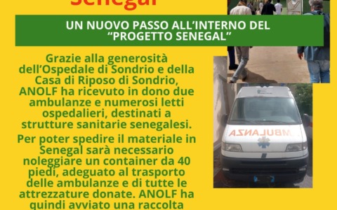 ANOLF Sondrio: due ambulanze e attrezzature sanitarie per il Senegal