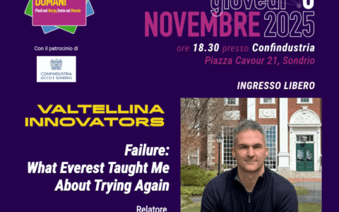 Everest, fallimento e rinascita: la lezione di Michele Battelli a Sondrio