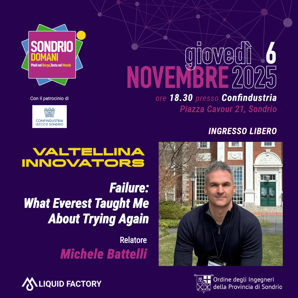 Everest, fallimento e rinascita: la lezione di Michele Battelli a Sondrio