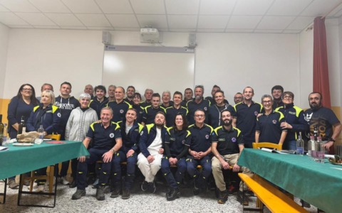 Cena annuale del gruppo della Protezione civile tellina