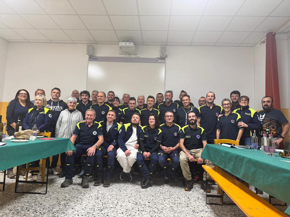 Cena annuale del gruppo della Protezione civile tellina