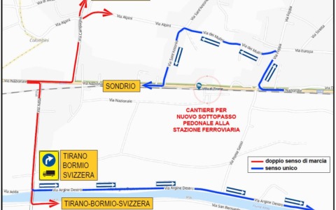 Statale 38 chiusa per realizzare il sottopasso