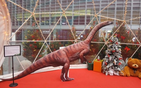 Il dinosauro di Fraele alla conquista di Milano