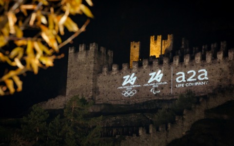 A2A accende il Castello di Grosio per Milano Cortina 2026