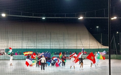 Emozione al Palaghiaccio per l’anteprima dello spettacolo “Aspettando le Olimpiadi”