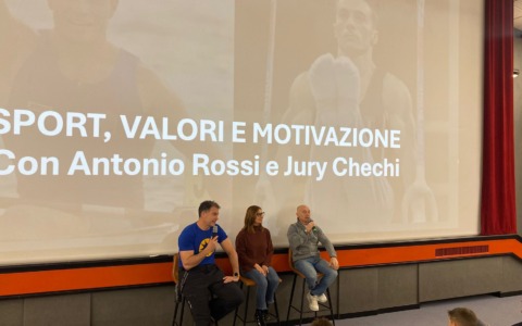 Antonio Rossi e Jury Chechi ospiti al Cinelux di Livigno