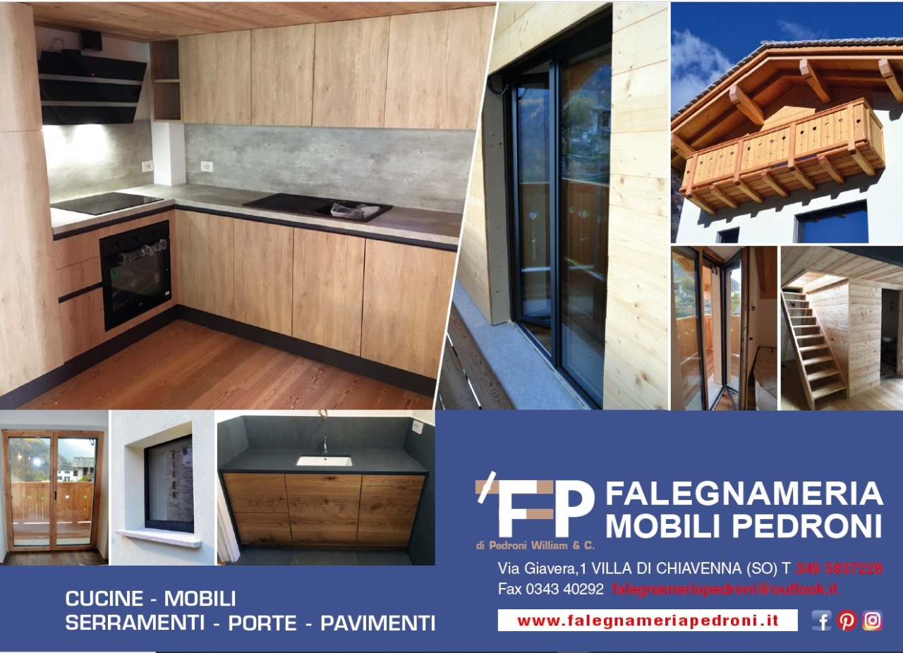 Falegnameria Pedroni: arredi su misura e serramenti certificati tra Valchiavenna e Svizzera