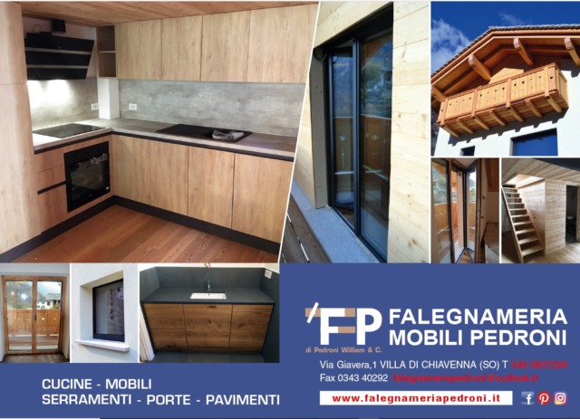 Falegnameria Pedroni: arredi su misura e serramenti certificati tra Valchiavenna e Svizzera
