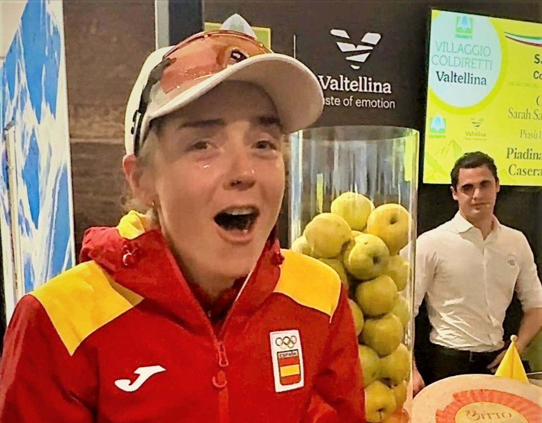 Anita Alonso festeggia il bronzo olimpico al Villaggio  Coldiretti tra piadina di saraceno e tiramisù al Braulio