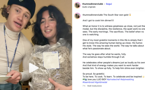 La Valtellina sul tetto del mondo: Lucas Pinheiro Braathen festeggia l’oro con pizzoccheri e sciatt