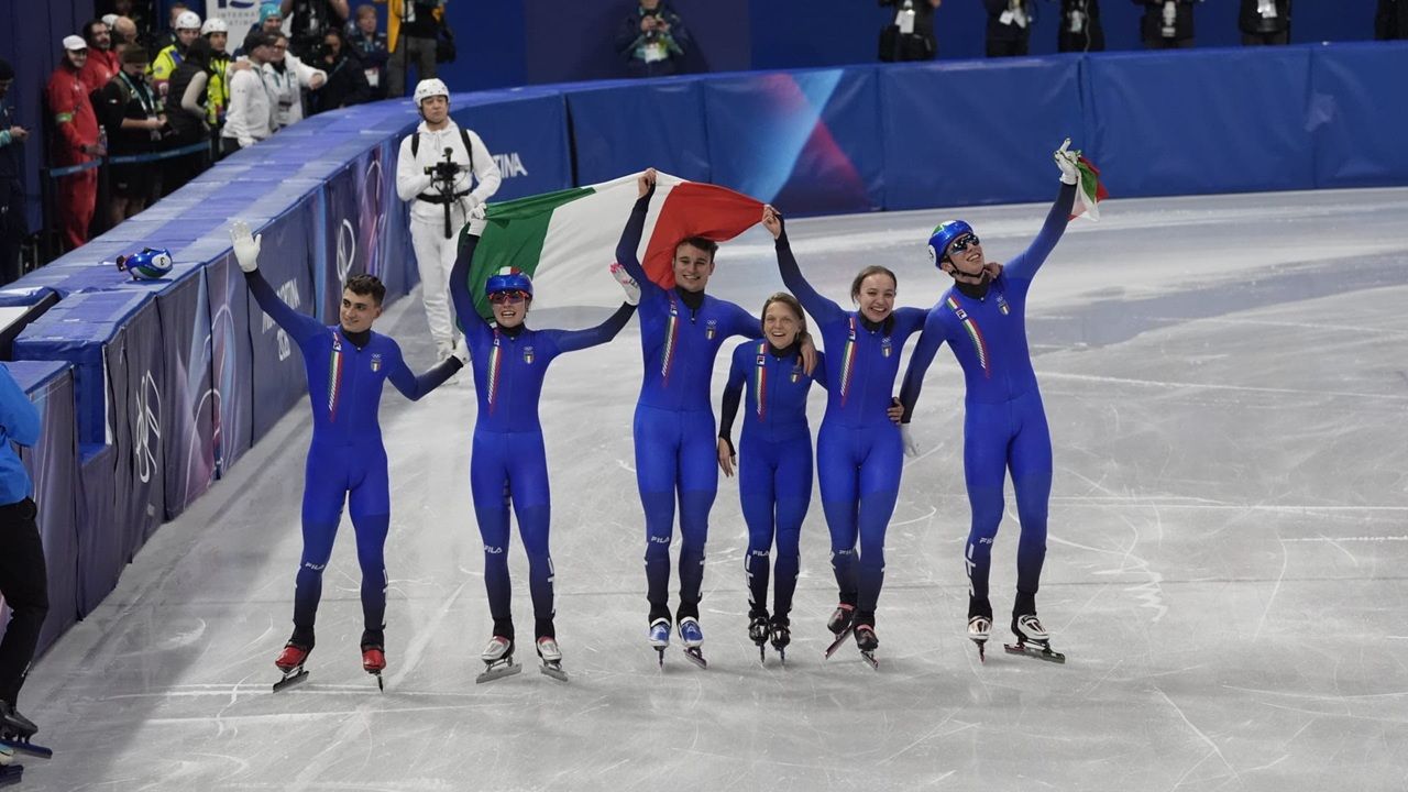 L’ITALIA E’ ORO NELLO SHORT TRACK
