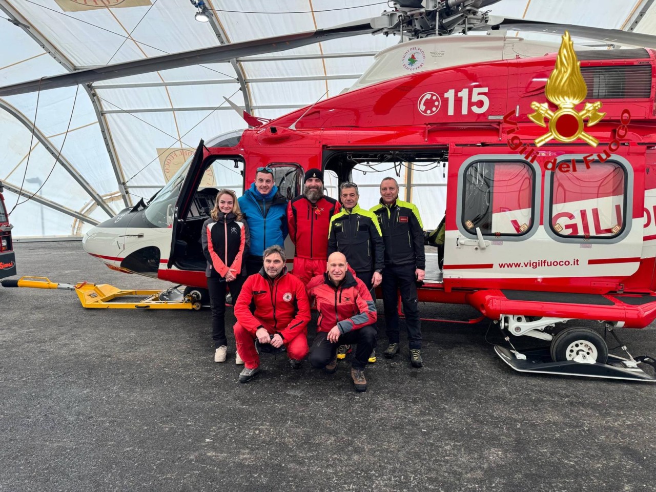 Lo snowboarder salvato incontra chi l’ha soccorso