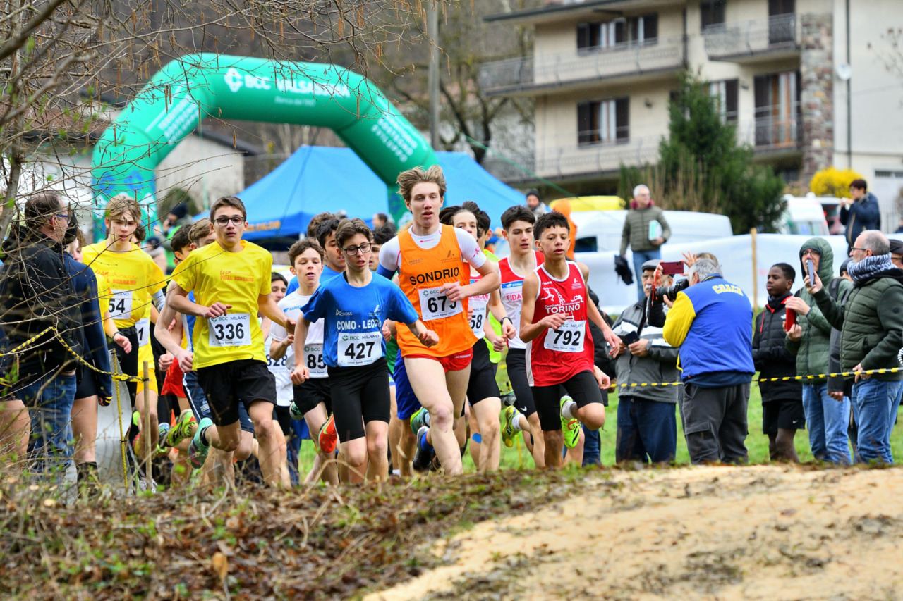Gli atleti sondriesi brillano a Cortenova: quattro vittorie individuali al Meeting giovanile di cross